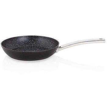 ORBEGOZO 037810010021 SARTEN Aluminio Forjado 28 CM. Recubrimiento Piedra Antiadherente. Mango de Acero Inoxidable SFB 9028, Negro