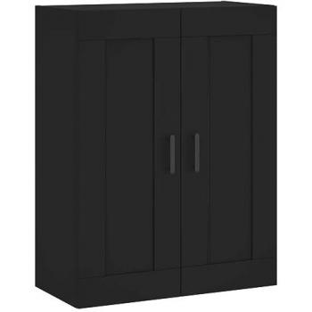 Armario de pared negro 69,5x34,90 cm de madera multicapa