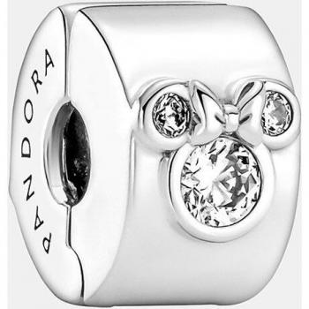 Charm Disney de plata con Mickey y Minnie Mouse