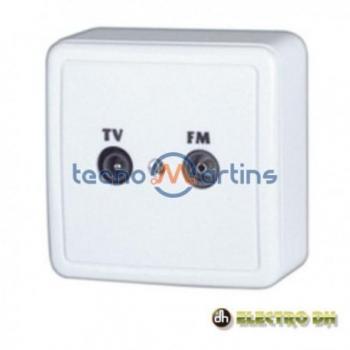 BASE ANTENA 2 TOMAS SUP. ABS BL 10.518/SUP ELECTRO DH