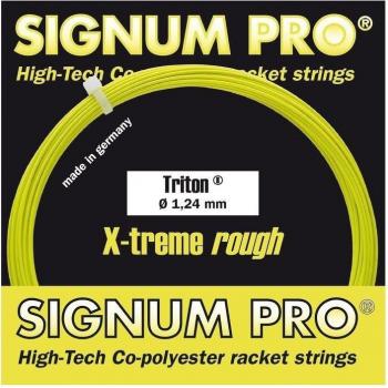 Signum Triton12m Lemon Saitenset 12m-Gelb Cuerda de Tenis, Amarillo