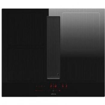 Elica Nikolatesla Velvet 83 cm, Piano Cottura a Induzione con Cappa Integrata, Colore Nero, 4 Zone