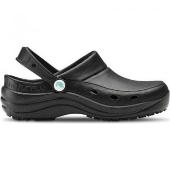 Zuecos Laborales de Mujer y Hombre FELIZ CAMINAR SIROCOS - NATURFLY NEGRO