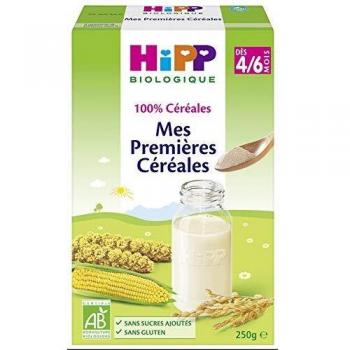 Cereales Orgánicos HiPP Mis Primeros Cereales 4-6 Meses Sin Gluten 250g