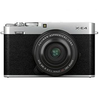 Fujifilm X-E4 Kit con Objetivo FUJINON XF27mm f2.8 R WR, Color Plateado