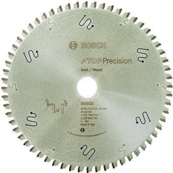 Bosch 2 608 642 102 - Hoja de sierra circular Top Precision Best for Wood - 254 x 30 x 2,3 mm, 60