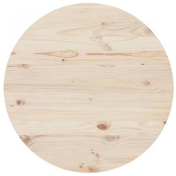 vidaXL Table Top Ø80x2.5 cm Solid Wood Pine