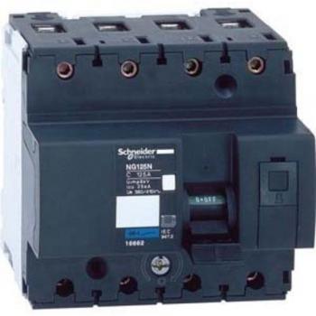 Schneider Electric 18654 Interruptor Automático Magnetotérmico, NG125N, 4P, 40A, Curva C