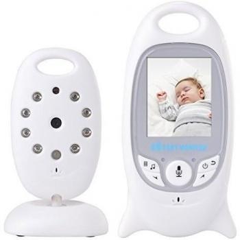 XCSOURCE® Supervisar el Cuidado del Bebé 2.4G Monitor de Bebé Digital Inalámbrico es Función de Visión Nocturna con Clavijas de los Cables de Intercomunicación + 2 Enchufe el Cable de Carga AH006