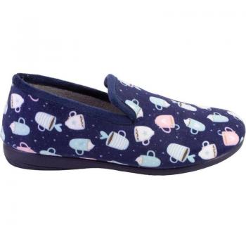 Zapatillas de casa de mujer COSDAM 13214 azul marino