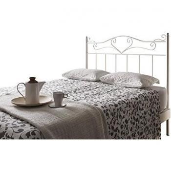 Cabecero de Forja Modelo 210 Blanco para Cama de 105 cm