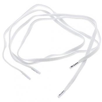Mr Lacy Flexies White Kids Shoelaces 70cm Length