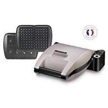 Gaufretera Lagrange Premium 1200W - Waffles y Galletas, Color Gris Perla