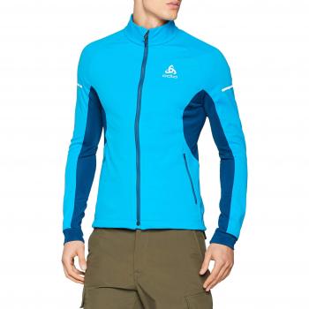 Odlo Jacket Aeolus cálida Chaqueta, otoño/Invierno, Hombre, Color Blue Jewel - Poseidon, tamaño Medium
