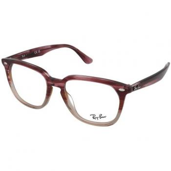 Ray-Ban RX 4362V 8145 Square Prescription Glasses Unisex Plastic Gray Pink Havana