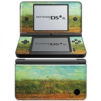 Colección 128, personalizado Console Nintendo DS Lite, 3ds, 3DS XL, Wii U Wrap Faceplates Decal Vinyl piel adhesivo pegatina skin protector Van Gogh - Wheat Field With A Lark Nintendo DSi XL Skin.