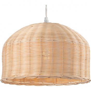 Lámpara colgante de ratán natural 1 bombilla 20cm