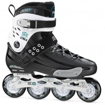 Fila Skates Nrk Bx Patines en Linea, Unisex Adulto, Negro / Blanco, 6.0