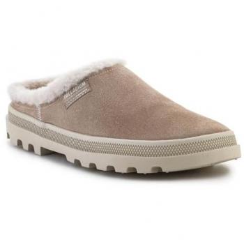Palladium Palladune Warm Mule Slippers - Beige Leather EU 40