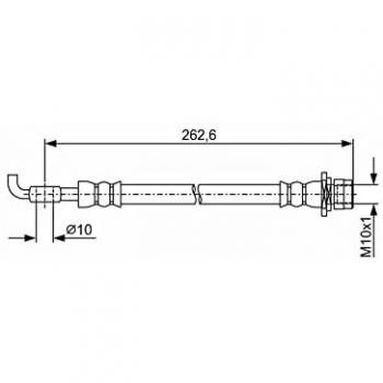 Manguera de Freno Bosch BH1820 - 1987481936