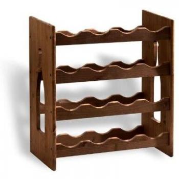 Cantinetta de Vino de Madera Multicolor para 16 Botellas, Apilable - Meeting