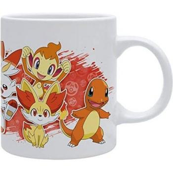 Taza de cerámica de Pokémon - Fire Starters en diseño multicolor