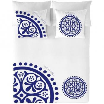 Devota & Lomba Klein Geo Funda Nórdica, Algodón, Multicolor, cama 150 cm