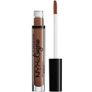 NYX Professional Makeup Pintalabios Lip Lingerie Liquid Lipstick, Acabado cremoso y mate, Larga duración, Fórmula vegana, Tono: Teddy