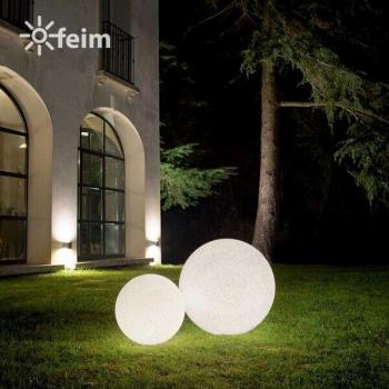 Lámpara de jardín portátil Doris White plástico 1 bombilla 78cm