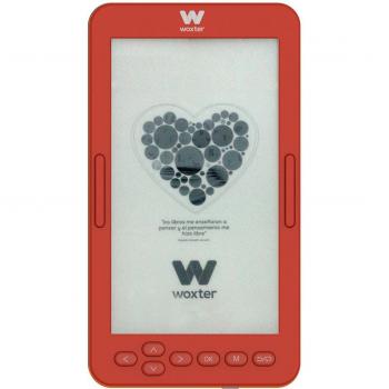 Woxter Scriba 195 S - Libro Electrónico Compacto de 4.7 con Pantalla E-Ink Pearl Plus de 4GB en Color Rojo