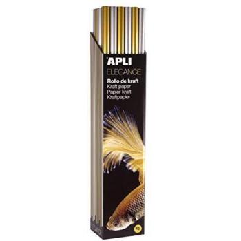 APLI 16508 - Papel Kraft Oro/Plata 1 x 3 m 30 u.