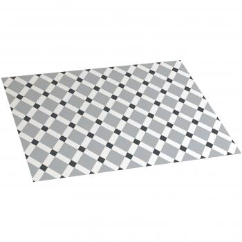 Stor Planet Croma - Alfombra Vinílica Estampada Gres Blanco-Gris 45X75