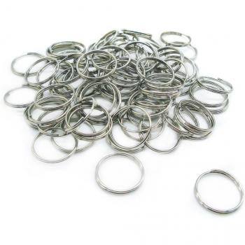100 Piezas Anillas pequeñas para Llaves,Anillo pequeñas para Llaves de Aleación Plateada para de Organización de Llaves