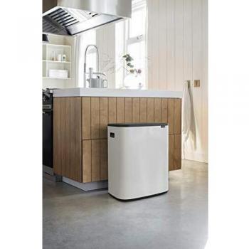 Brabantia Bo Touch Bin Cubo de basura 2 x 30 L, color blanco