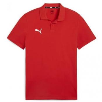 Polo Casual de Manga Corta Puma TeamGOAL para Hombre Rojo