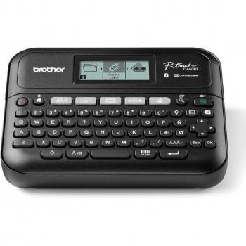 Brother PT-D460BTVP Etiquetadora de Mesa Bluetooth con maletín, conectable a PC y Smartphone, Cintas Serie TZe de 3,5 a 18 mm, Incluye Adaptador de Corriente AD-E001 y una Cinta de 18 mm