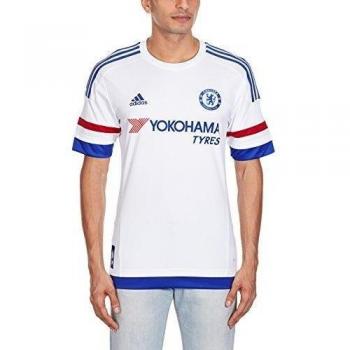 adidas CFC A JSY - Camiseta para hombre, color blanco / azul / rojo, talla L