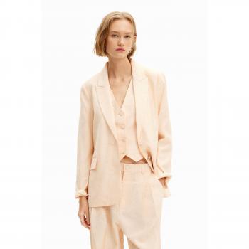 Blazer recto de mujer Desigual con estampado de flores
