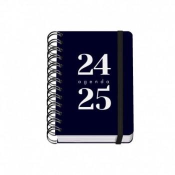 Agenda Escolar Dohe Grammar Espiral A6 Día Página Papel 80g/m2 Cubierta de Polipropileno Cierre de Goma Elástica Tamaño 10x15cm Color Negro