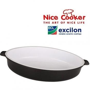 Nice cooker® plana de horno cerámica 30 x 21 x 6,2 cm o 35 x 24 x 6,5 cm