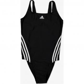 adidas Women's 3-Stripes Swimsuit, Size: 34, Colour: Black