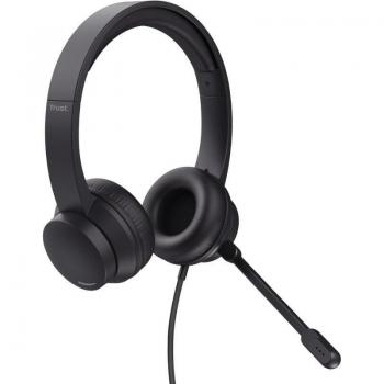 Trust Ayda Auriculares con Micrófono Negros
