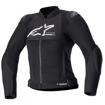 Alpinestars Chaqueta textil para motocicleta de mujer Stella SMX Air perforada - Negro (XL)