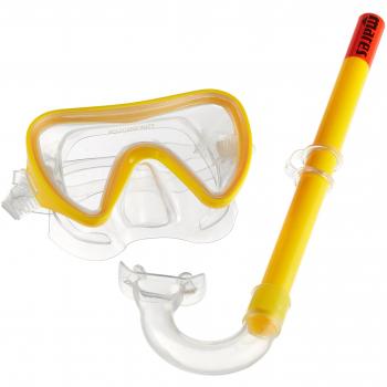 Mares Tortuga - Set de Buceo, Color Amarillo/Transparente, Talla GU