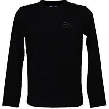 Emporio Armani EA7 t-shirt hombre manga larga cuello redondo nuevo negro EU M