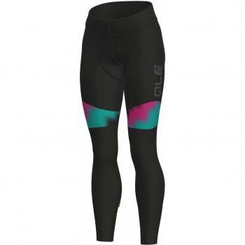 Alé Solid Pulse Culote, Mujer, Negro/Turquesa/Rosa, 160/169