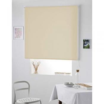 Estor Translucido Naturals Beige 140 x 250 cm - Poliéster, Protección UV, Aislamiento Térmico, Fácil Instalación