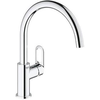 Grifo de cocina monomando Grohe Start Flow Quickfix, metal, latón, níquel y plástico