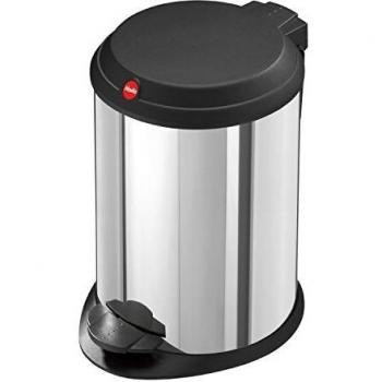 Hailo Cubo de Basura, Acero Inoxidable, Plateado, 18 Centimeters