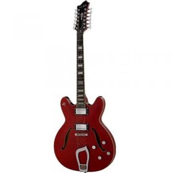 Hagstrom Viking Deluxe 12-String Electric Guitar - Wild Cherry Transparent